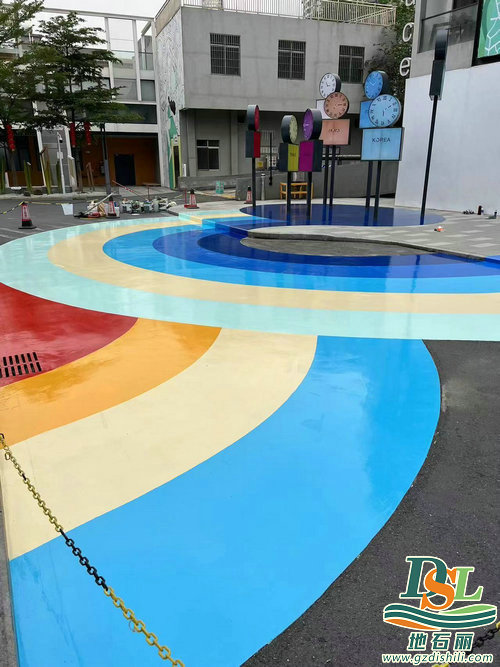 廣州西城智匯park【硅pu運(yùn)動(dòng)場地】施工